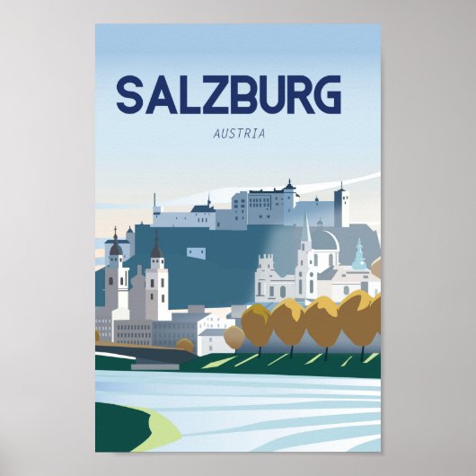 Reisposter Salzburg Oostenrijk Poster (Voorkant)