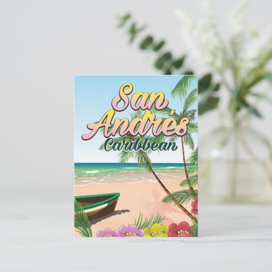Reisposter San Andrés Island Briefkaart (Staand voorkant)