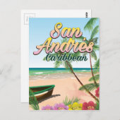 Reisposter San Andrés Island Briefkaart (Voorkant / Achterkant)