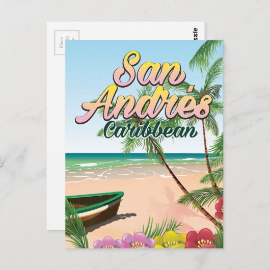 Reisposter San Andrés Island Briefkaart (Voorkant / Achterkant)