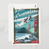 Reisposter San Francisco Briefkaart (Voorkant / Achterkant)