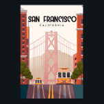Reisposter San Francisco Poster<br><div class="desc">Reisposter van San Francisco  retro</div>