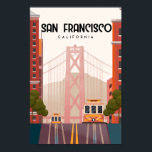 Reisposter San Francisco Poster<br><div class="desc">Reisposter van San Francisco  retro</div>