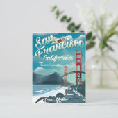 Reisposter San Francisco Vacation Briefkaart (Staand voorkant)