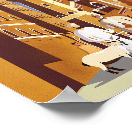 Reisposter Sanaa Jemen Poster (Hoek)