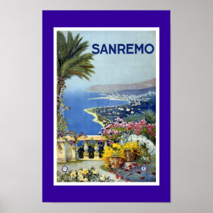 Reisposter Sanreno vintage Poster