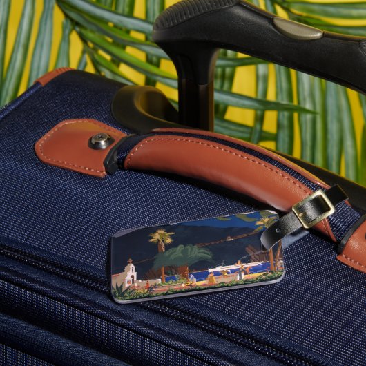 Reisposter - Santa Catalina Island, Californië Bagagelabel (Voorkant Insitu 3)