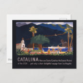 Reisposter - Santa Catalina Island, Californië Briefkaart (Voorkant / Achterkant)