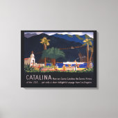 Reisposter - Santa Catalina Island, Californië Canvas Afdruk (Voorkant)