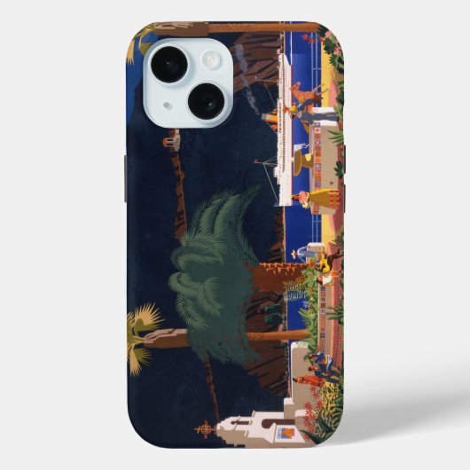 Reisposter - Santa Catalina Island, Californië Case-Mate iPhone Case (Achterkant)