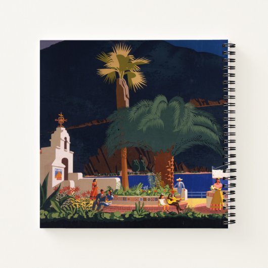 Reisposter - Santa Catalina Island, Californië Notitieboek (Achterkant)