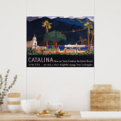 Reisposter - Santa Catalina Island, Californië Poster (Keuken)