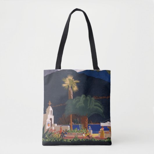 Reisposter - Santa Catalina Island, Californië Tote Bag (Voorkant)