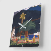 Reisposter - Santa Catalina Island, Californië Vierkante Klok (Hoek)