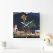 Reisposter - Santa Catalina Island, Californië Vierkante Klok (Huis)