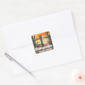 Reisposter Seongnam Zuid-Korea Vierkante Sticker (Envelop)