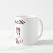 Reisposter Sevilla Spanje vintage Koffiemok (Voorkant rechts)
