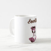 Reisposter Sevilla Spanje vintage Koffiemok (Voorkant links)