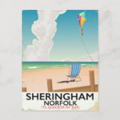 Reisposter Sheringham Norfolk Beach Briefkaart (Voorkant)