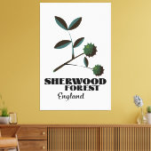 Reisposter Sherwood Forest England Canvas Afdruk (Insitu (Woonkamer))