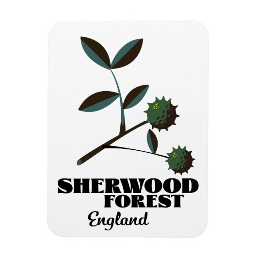 Reisposter Sherwood Forest England Magneet (Verticaal)