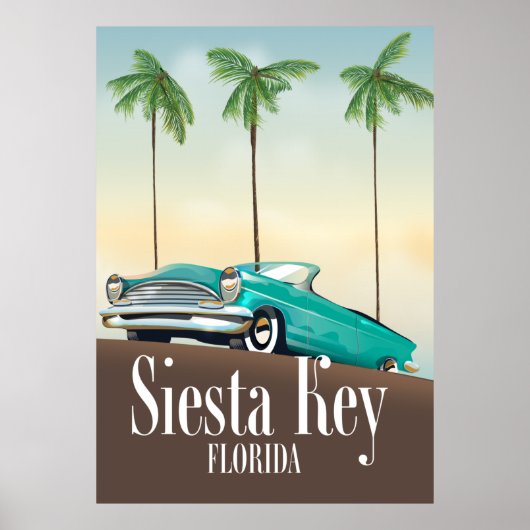 Reisposter Siesta Key Florida Poster (Voorkant)