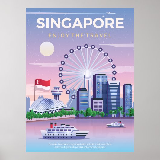 reisposter singapore poster (Voorkant)