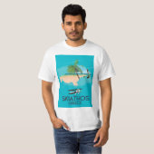 Reisposter Skiathos Griekenland T-shirt (Voorkant volledig)