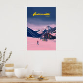 Reisposter Skigebied Buttermilk Poster (Keuken)