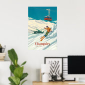 Reisposter Skigebied Champery Poster (Thuiskantoor)