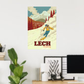 Reisposter Skigebied Lech Poster (Thuiskantoor)