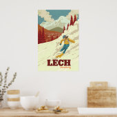 Reisposter Skigebied Lech Poster (Keuken)