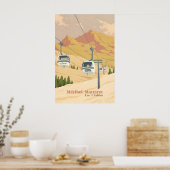 Reisposter Skigebied Meribel Mottaret Poster (Keuken)