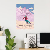 Reisposter Skigebied Peisey-Vallandry Poster (Thuiskantoor)