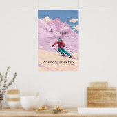 Reisposter Skigebied Peisey-Vallandry Poster (Keuken)