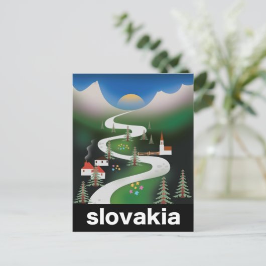 Reisposter Slowakije Briefkaart (Staand voorkant)