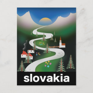 Reisposter Slowakije Briefkaart
