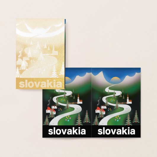 Reisposter Slowakije Folie Kaarten (Display)
