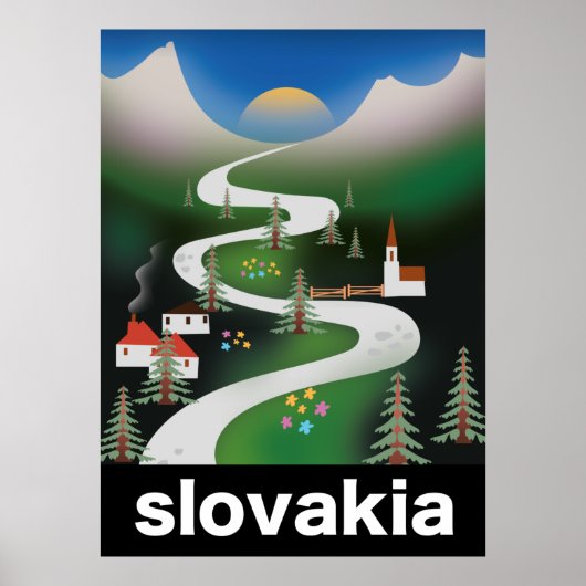 Reisposter Slowakije Poster (Voorkant)