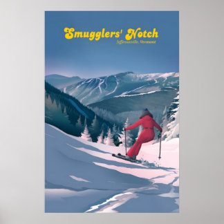 Reisposter Smugglers Notch Ski Resort Poster