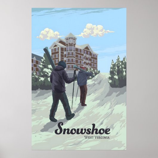 Reisposter Snowshoe West Virginia Ski Resort Poster (Voorkant)