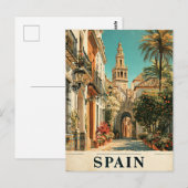 Reisposter Spanje Briefkaart (Voorkant / Achterkant)