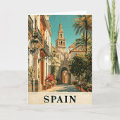 Reisposter Spanje Kaart (Voorkant)