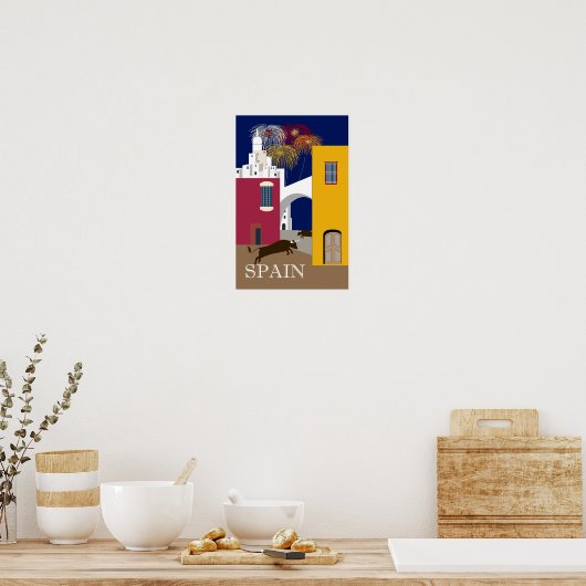 Reisposter Spanje Poster (Keuken)