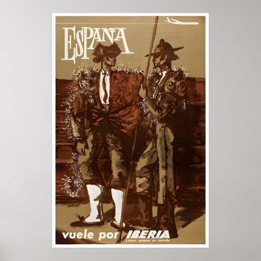 Reisposter Spanje Spaanse Kunst Iberische Print (Voorkant)