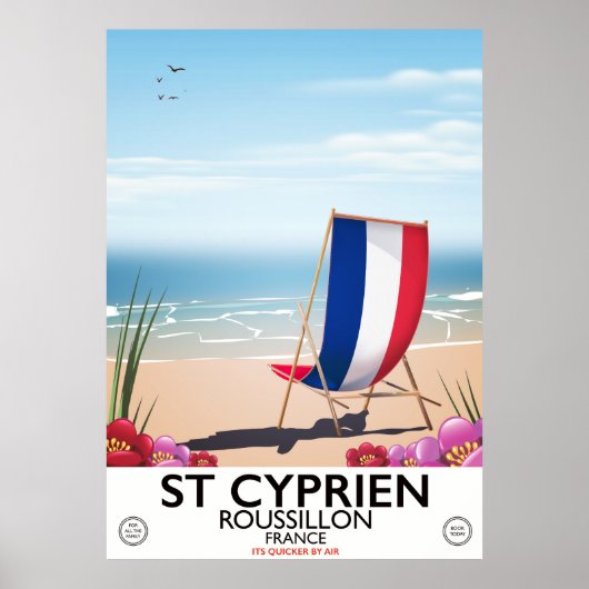 Reisposter St.-Cyprien, Roussillon Frankrijk Poster (Voorkant)