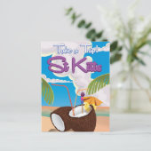 Reisposter St Kitts Vacation Briefkaart (Staand voorkant)