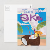 Reisposter St Kitts Vacation Briefkaart (Voorkant / Achterkant)
