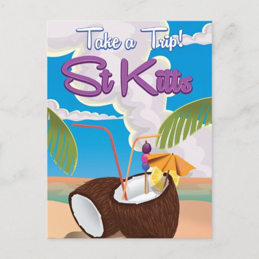 Reisposter St Kitts Vacation Briefkaart (Voorkant)
