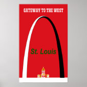 Reisposter St. Louis, Missouri Poster (Voorkant)